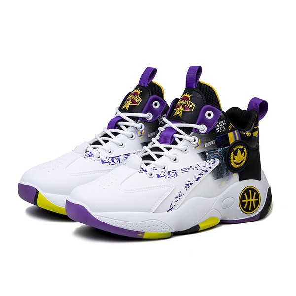 Basketball Shoes High Top Spring Lace-up Running Shoes Fashion Trend Casual Men's Shoes